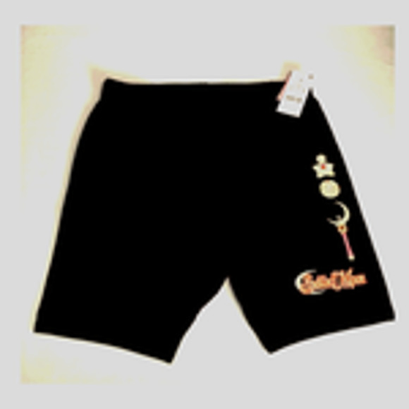 Sailor Moon Shorts Black Large New NWT - Picture 3 of 4